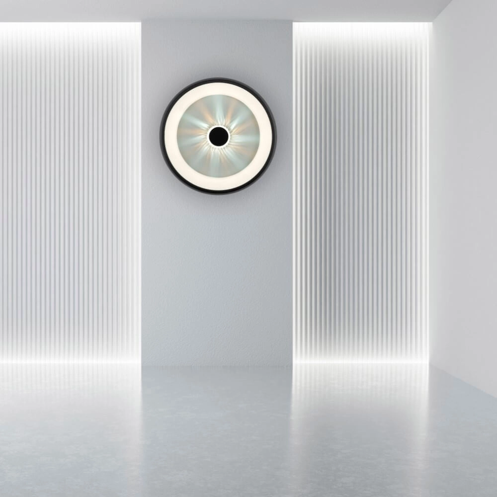 Round ceiling lamp Vertigo black Ø 46,5cm Just Light 4043689994723
