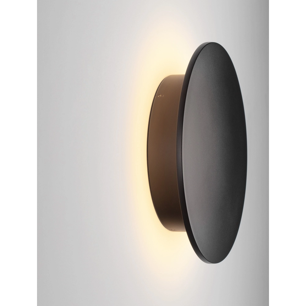 Round wall lamp Copper black Ø 30cm Lyora 5212017447388