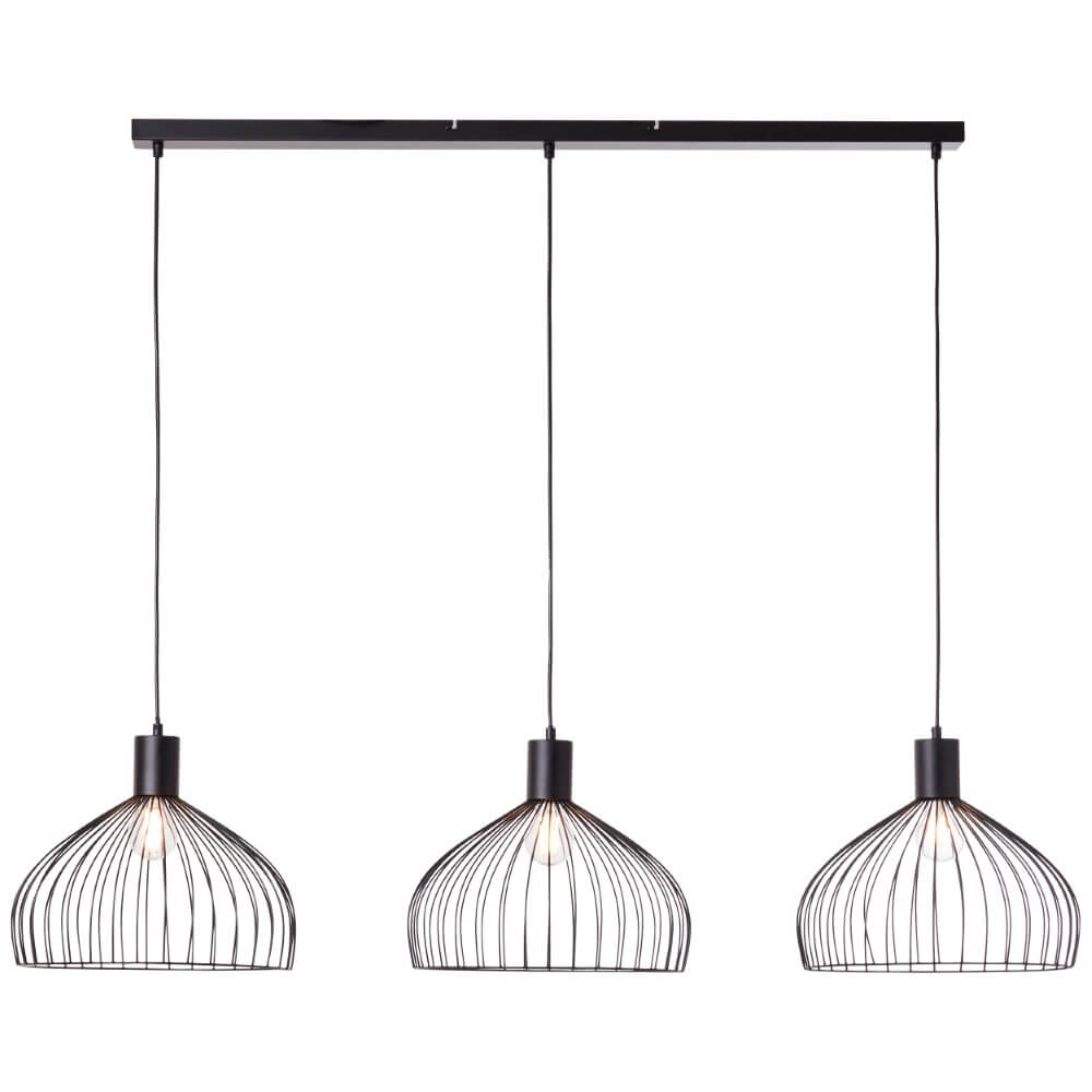 Hanging lamp Blacky 3-light black