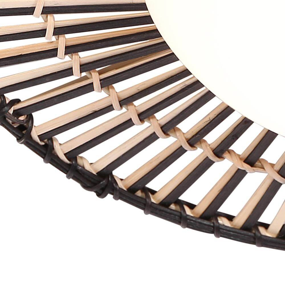 Ceiling lamp Aura black with bamboo Steinhauer 8712746174144