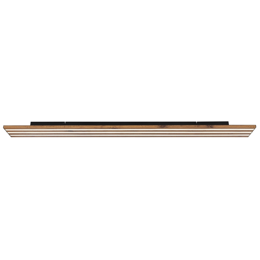 Ceiling lamp Hayden black with wood Globo 9007371586585