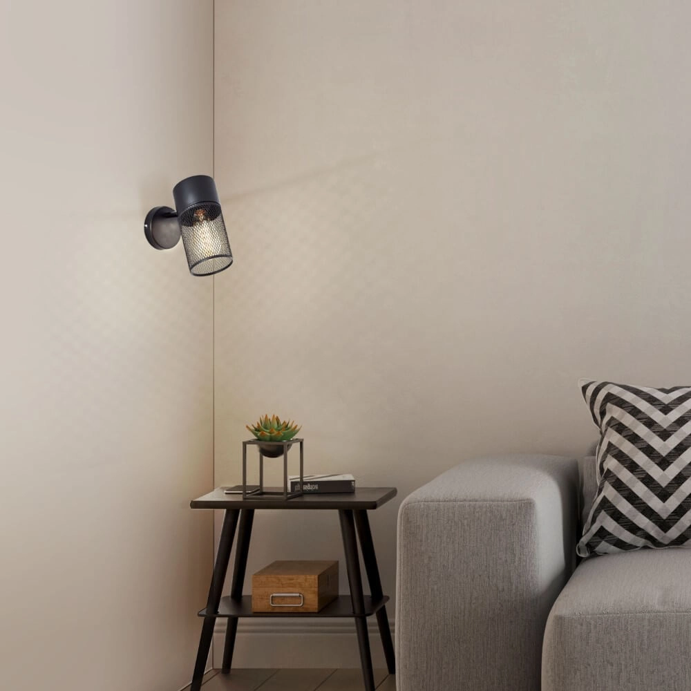 Black wall light Kamolo Brilliant 4004353409394