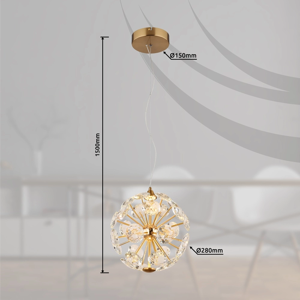Pendant lamp Virina Gold Globo 9007371446629