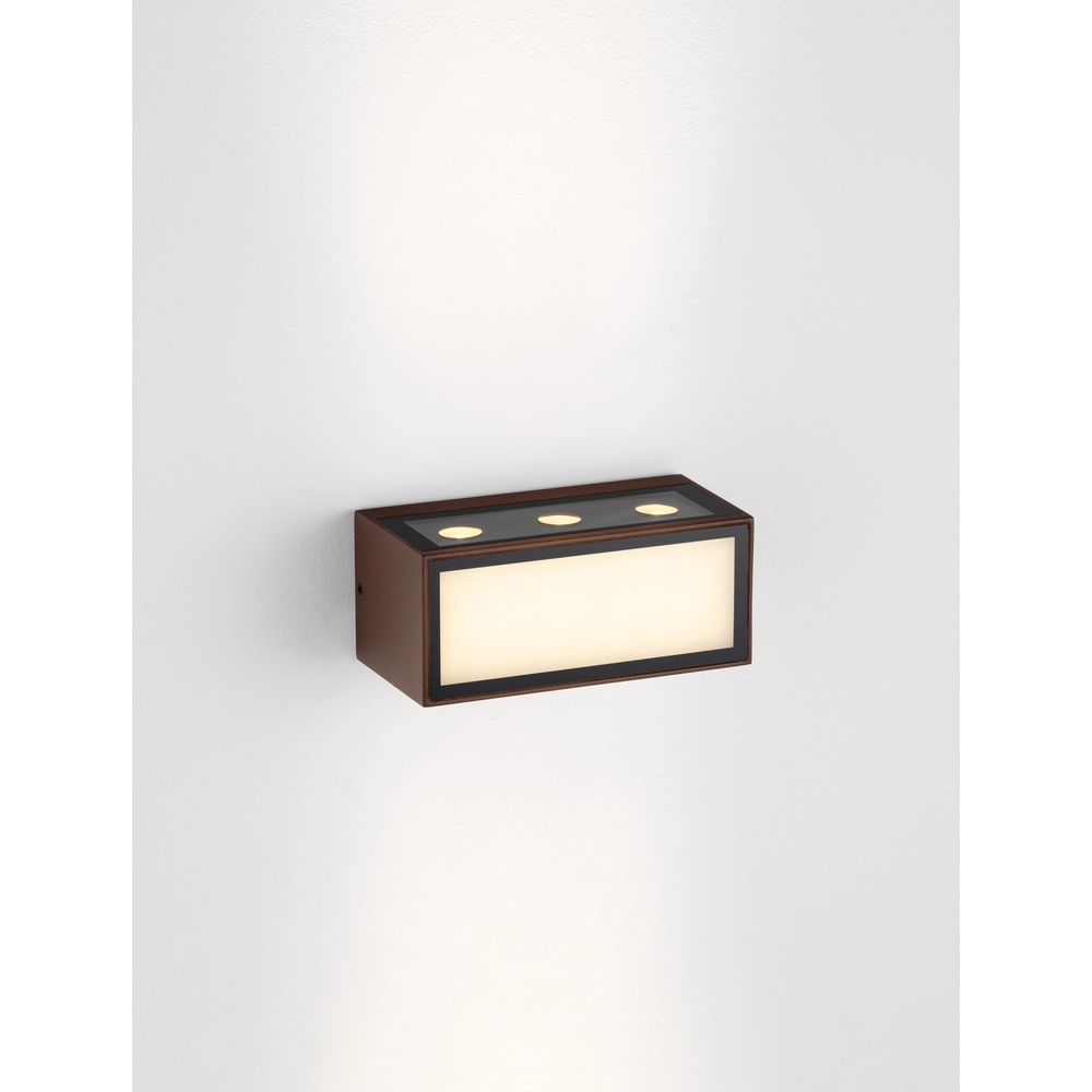 Unique wall lamp Inga Rusty brown Lyora 5212017449559