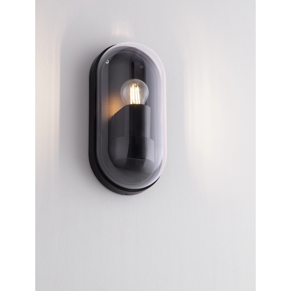 Oval wall lamp Amel Classic anthracite Lyora 5212017449382