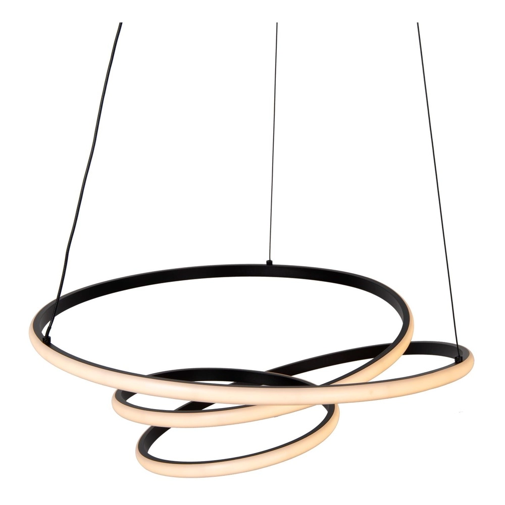 Modern pendant lamp Espiral black 40W Lucide 5411212782984