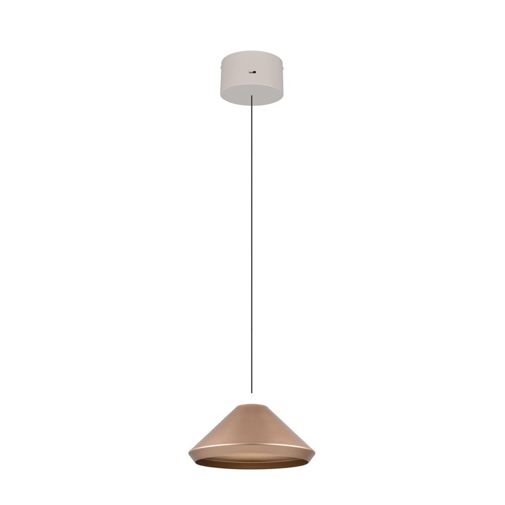 Modern pendant lamp Laguna Ø 30cm coffee brown Trio 4017807677522