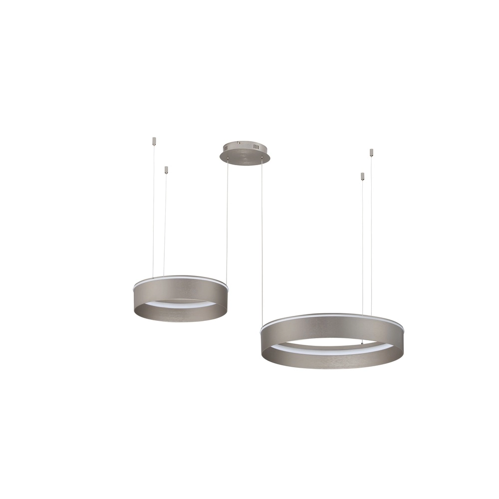 Modern pendant lamp Olivia Double nickel Lyora 5212017494276