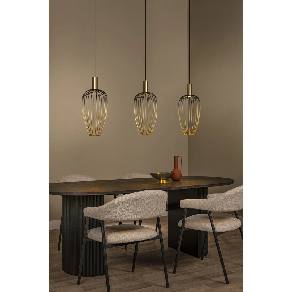 3-light wire lamp Aurelie Gold Lucide Vibes 5411212212290