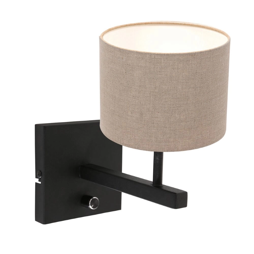 Wall lamp Stanger with taupe hood Steinhauer 8712746146424