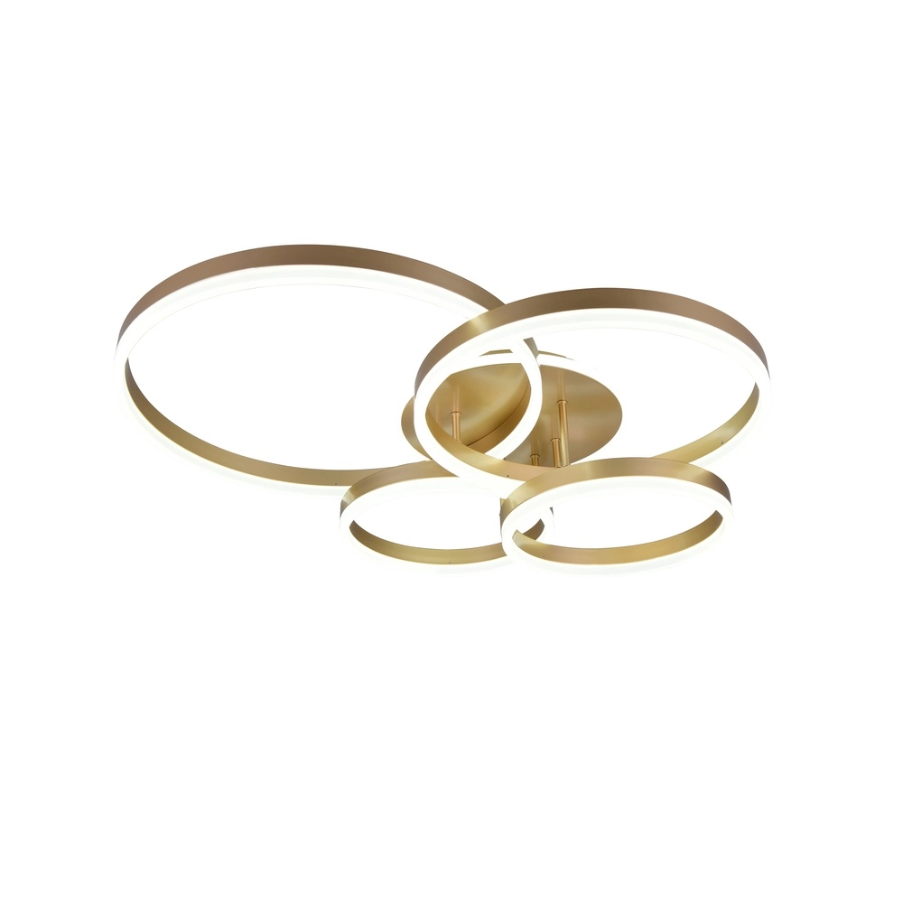 Ceiling lamp Drake gold modern Trio 4017807657814
