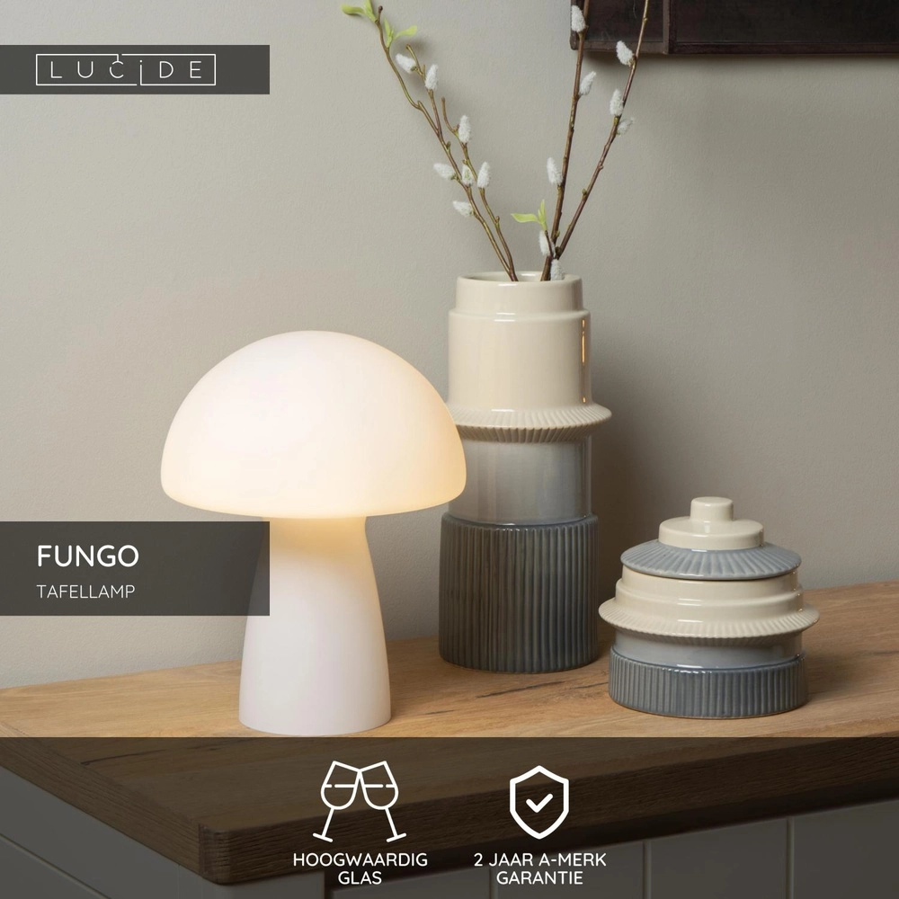 Table lamp Fungo Opal Lucide 5411212105684
