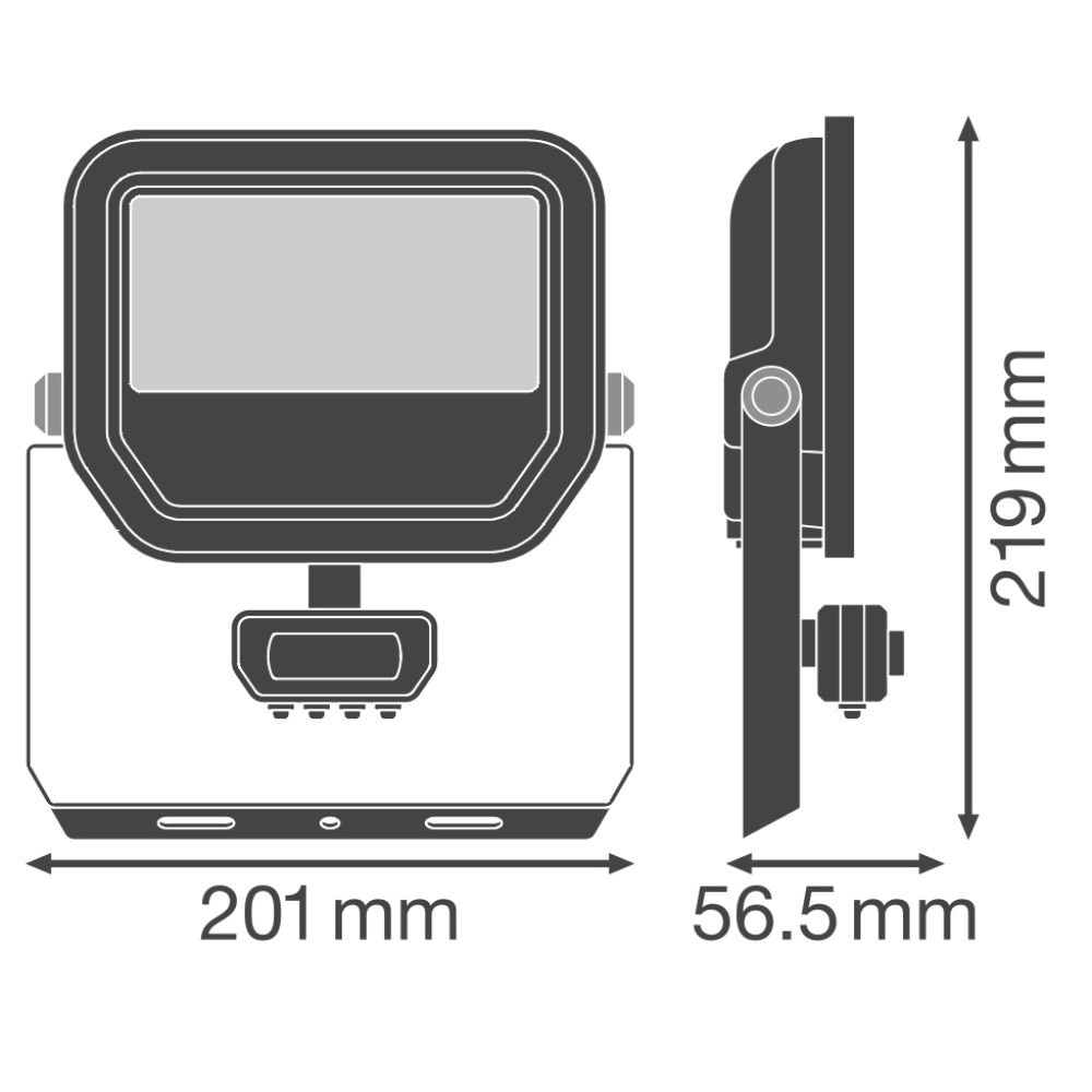 Spotlight Vance 41W - 3000K black with sensor Lyora 4099854306860