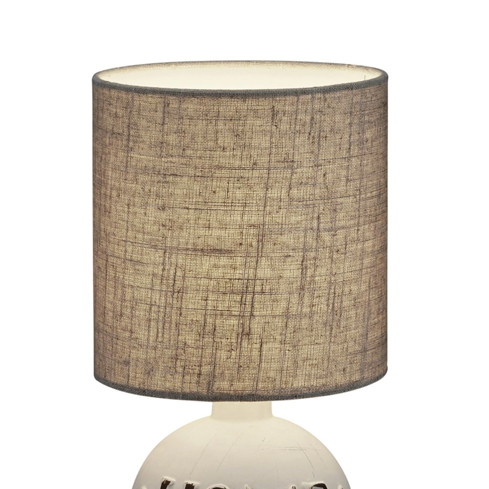 Country table lamp Esna Home 16cm grey Trio 4017807377651