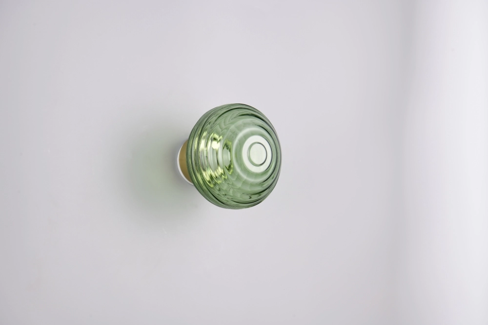 Wall lamp Earl Green Glass Rechargeable Trio 4017807643459