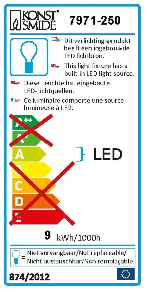 LED wall spot Potenza KonstSmide 7318307971255
