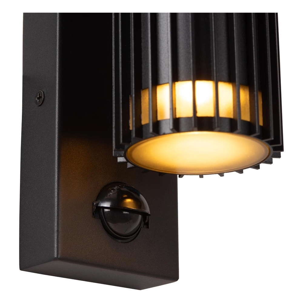 Black wall lamp Timbala only with sensor Lucide 5411212113917