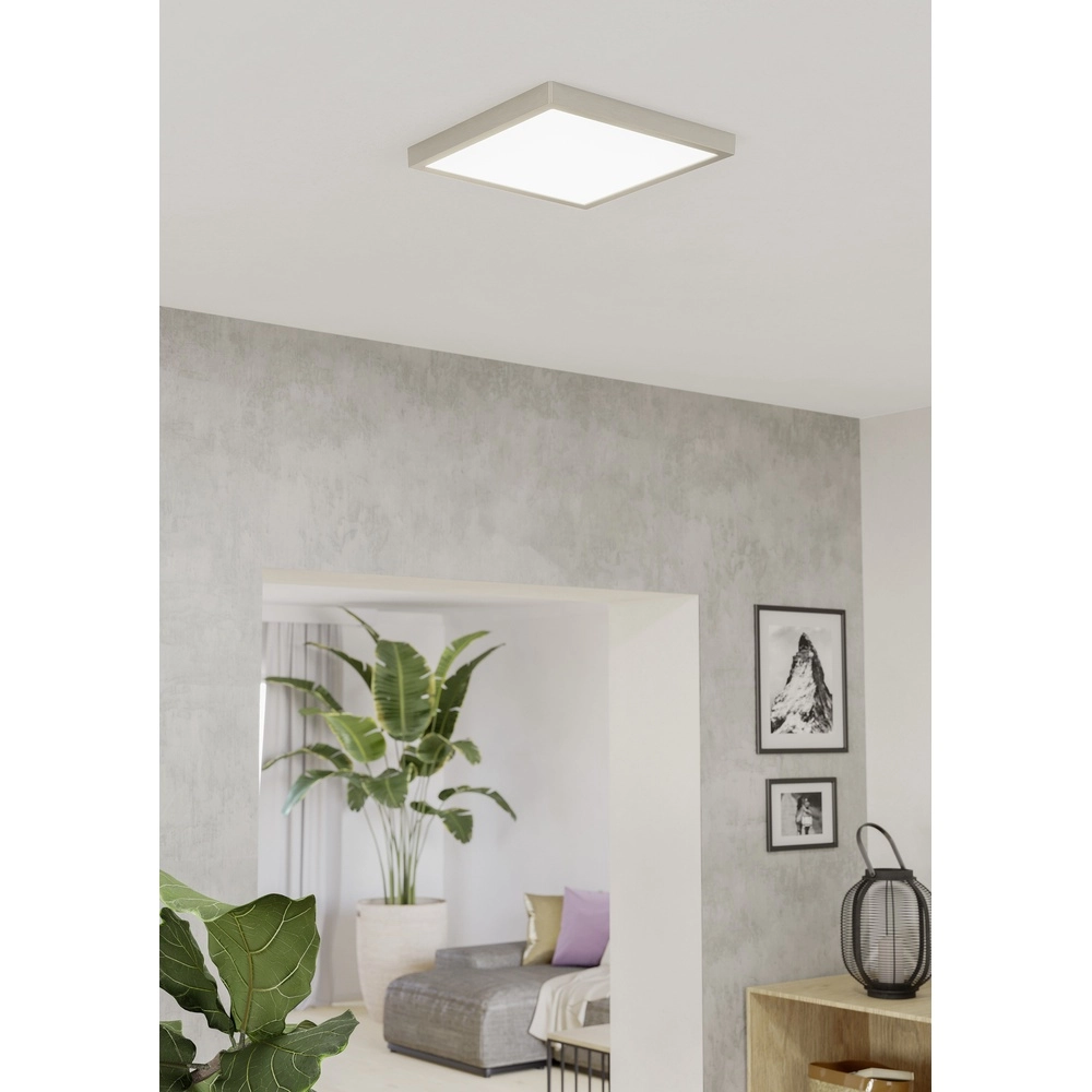Led ceiling light Fueva 6 Square - Stainless Steel - 29x29cm Eglo 9008606330287