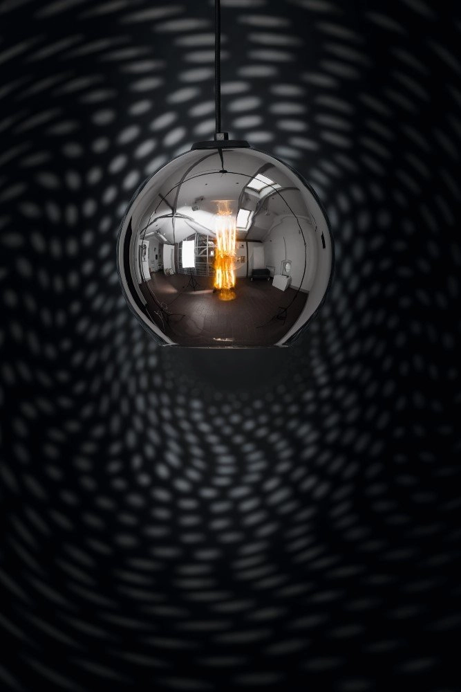 Glass pendant lamp Polaris Ø 25cm Lyora 5903139905695