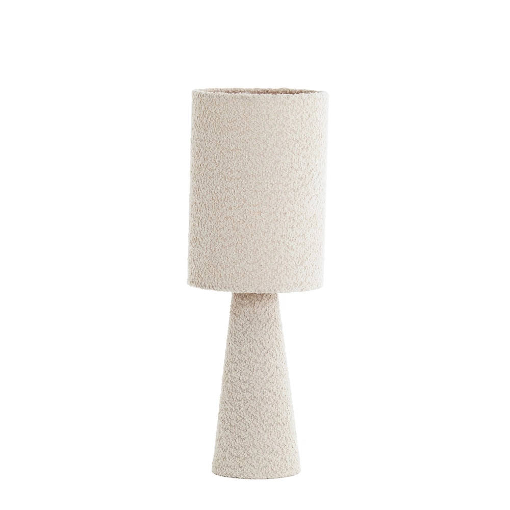 Boucle table lamp Micky 58cm - sand