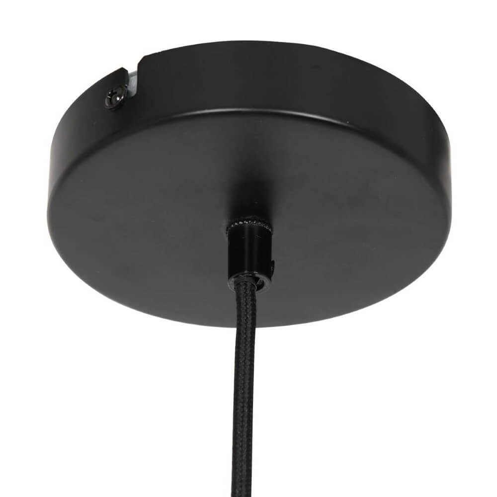 Black wooden pendant lamp Capors Ø 48cm Steinhauer 8712746166637