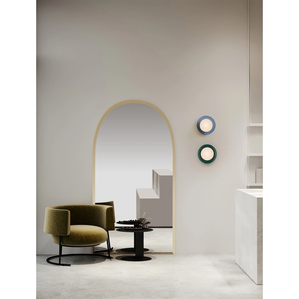 Wall lamp Orbique green Ø 22cm Lyora 5212017483881