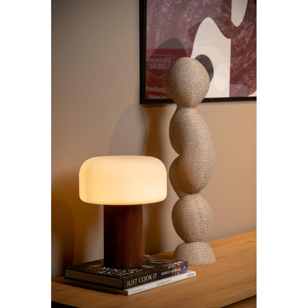 Table lamp Kenan Wood look Lucide 5411212106476