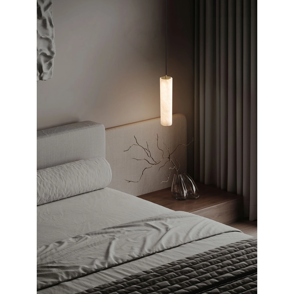 Pendant lamp Diletto Gold with white