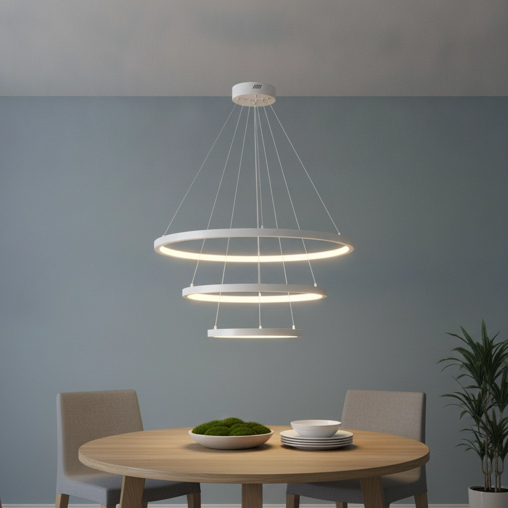 White pendant lamp Empatia Design Triple