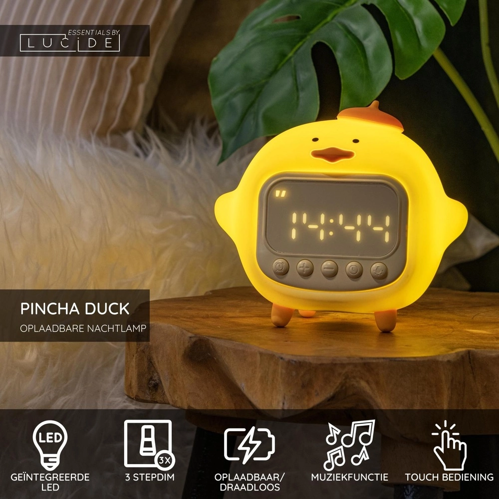 Children's room night light Pincha Duck duckling Lucide 5411212541345