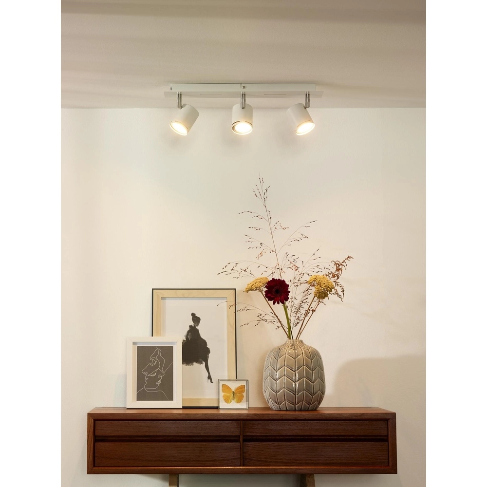 Ceiling spotlight Rilou 3-light dimmable white Lucide 5411212261984