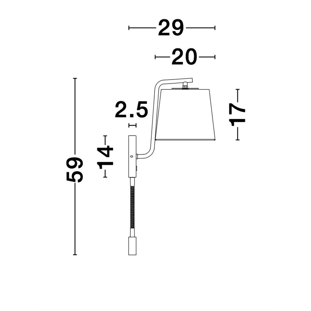 Bedside lamp Sage white Lyora 5212017424044