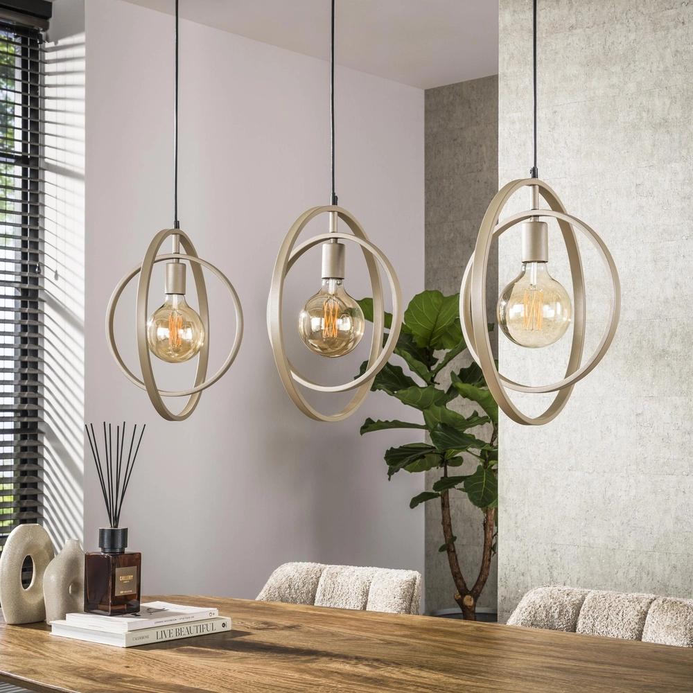 Dining table pendant lamp Turn 3L - Ø 40cm - sand Lyora 8716803513150