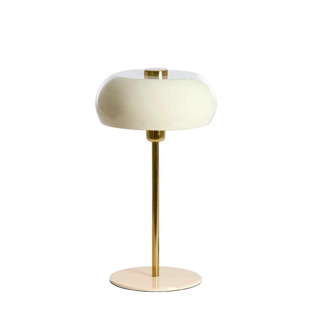 Table lamp Surin Ø 26cm - gloss cream with gold Light & Living 8717807740979
