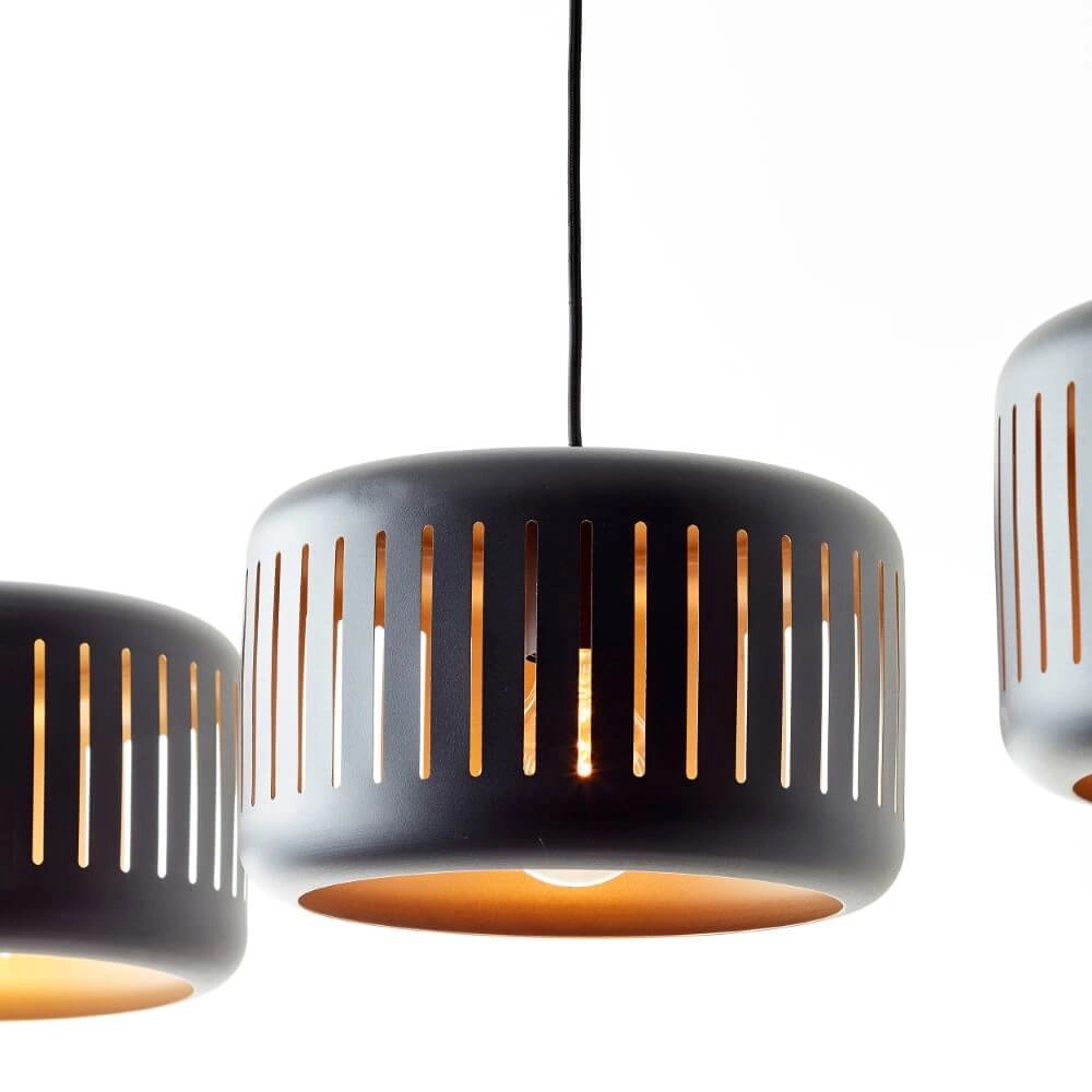 Dining table pendant lamp Tyas 3 hoods Brilliant 4004353411472