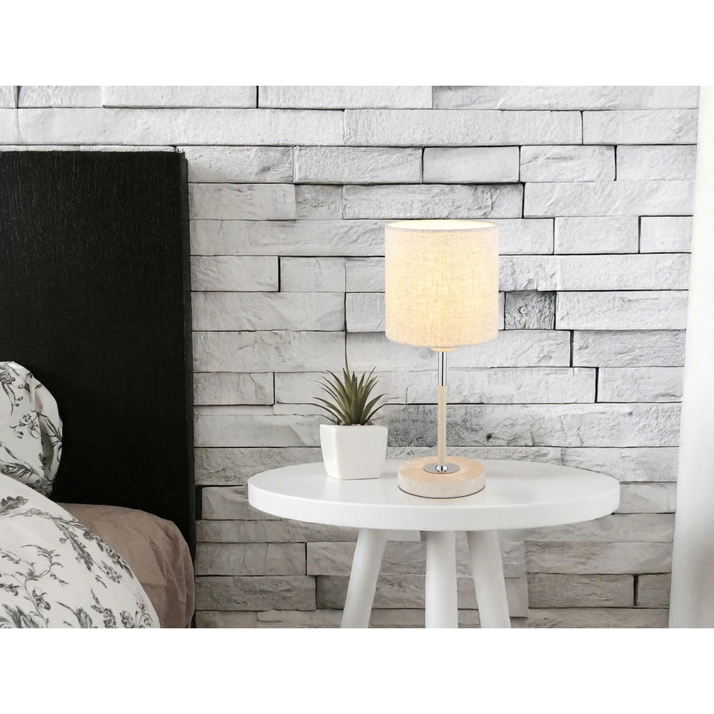 Table lamp Deleon sand brown Ø 15cm Globo 9007371569908