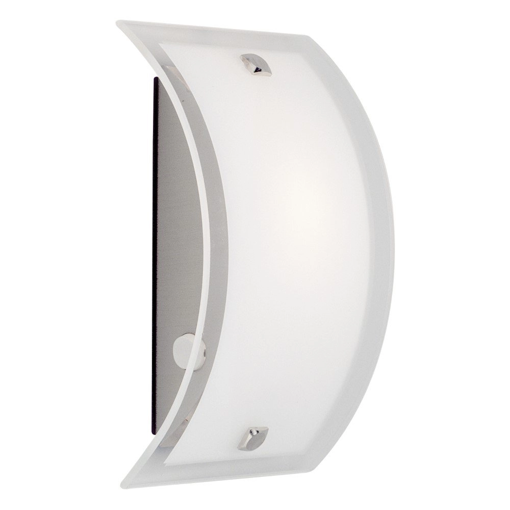 Glass wall lamp Elysee Stainless steel