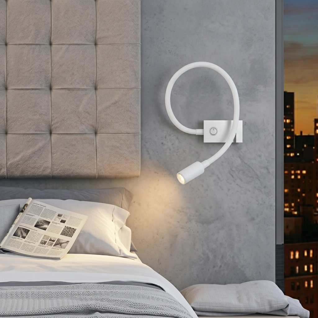 Bedside lamp Geneva white