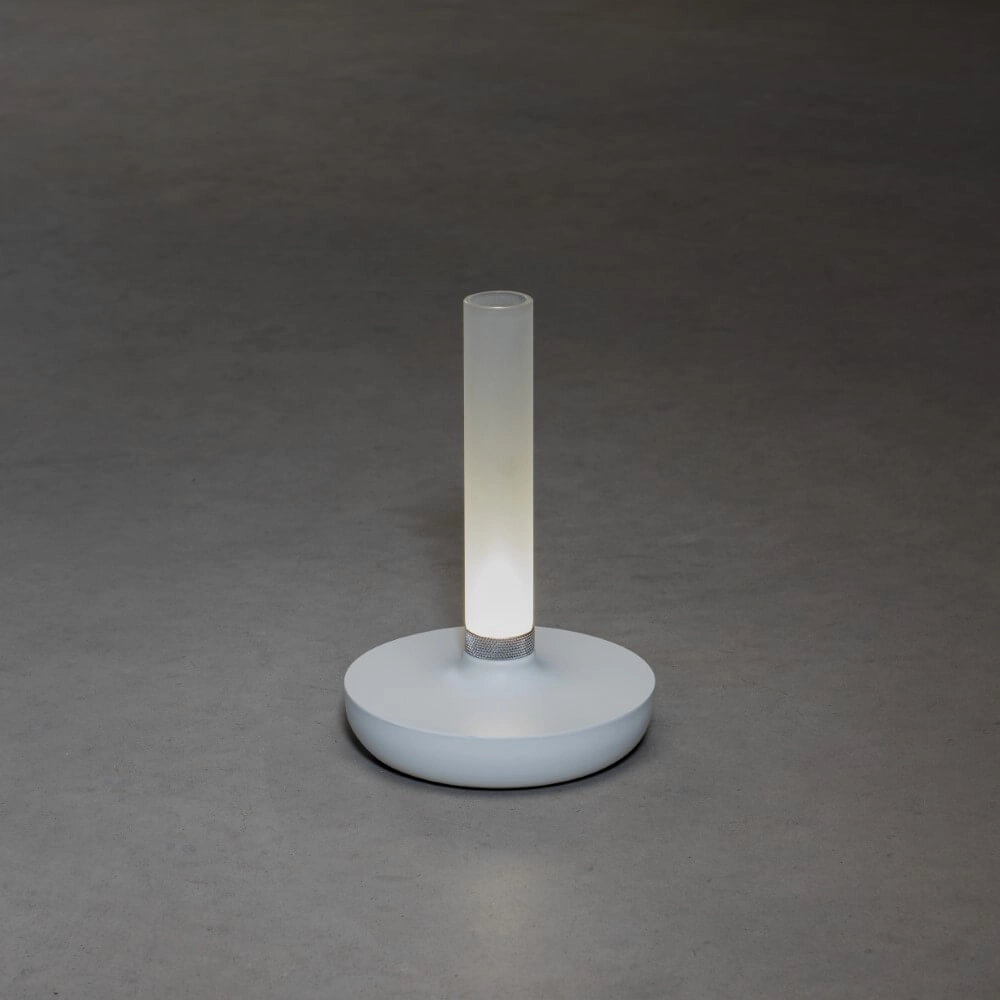 Rechargeable table lamp Biarritz white KonstSmide 7318308272535