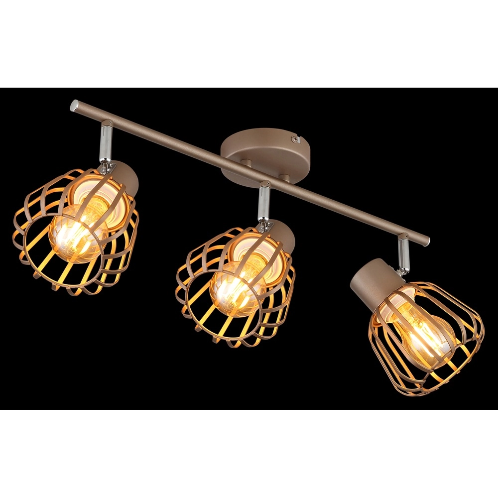 Ceiling lamp Olin 3-light coffee brown Globo 9007371589579