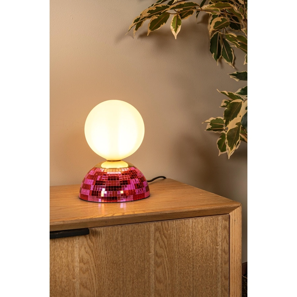 Table lamp Glitzer pink Lucide 5411212106537