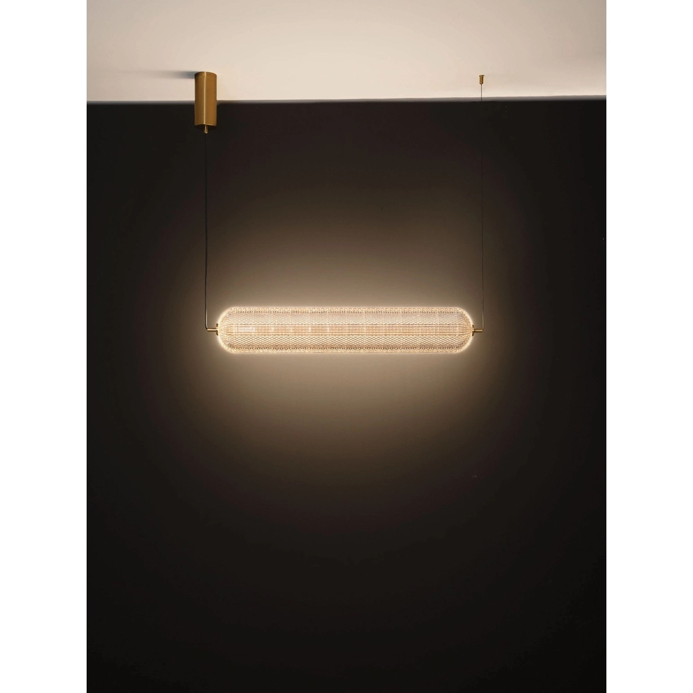 Unique pendant lamp Klelia Horizontal Gold Lyora 5212017452696