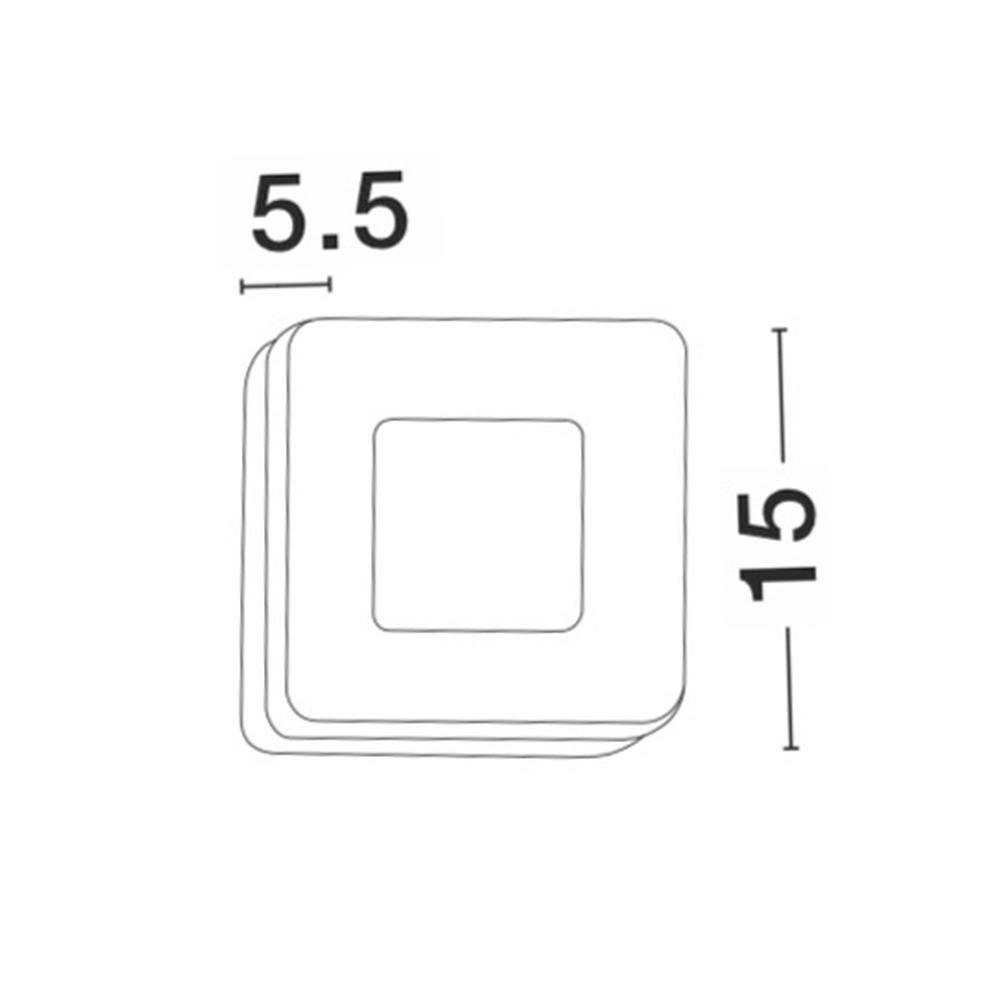 Square wall lamp Tune white Lyora 5212017417015