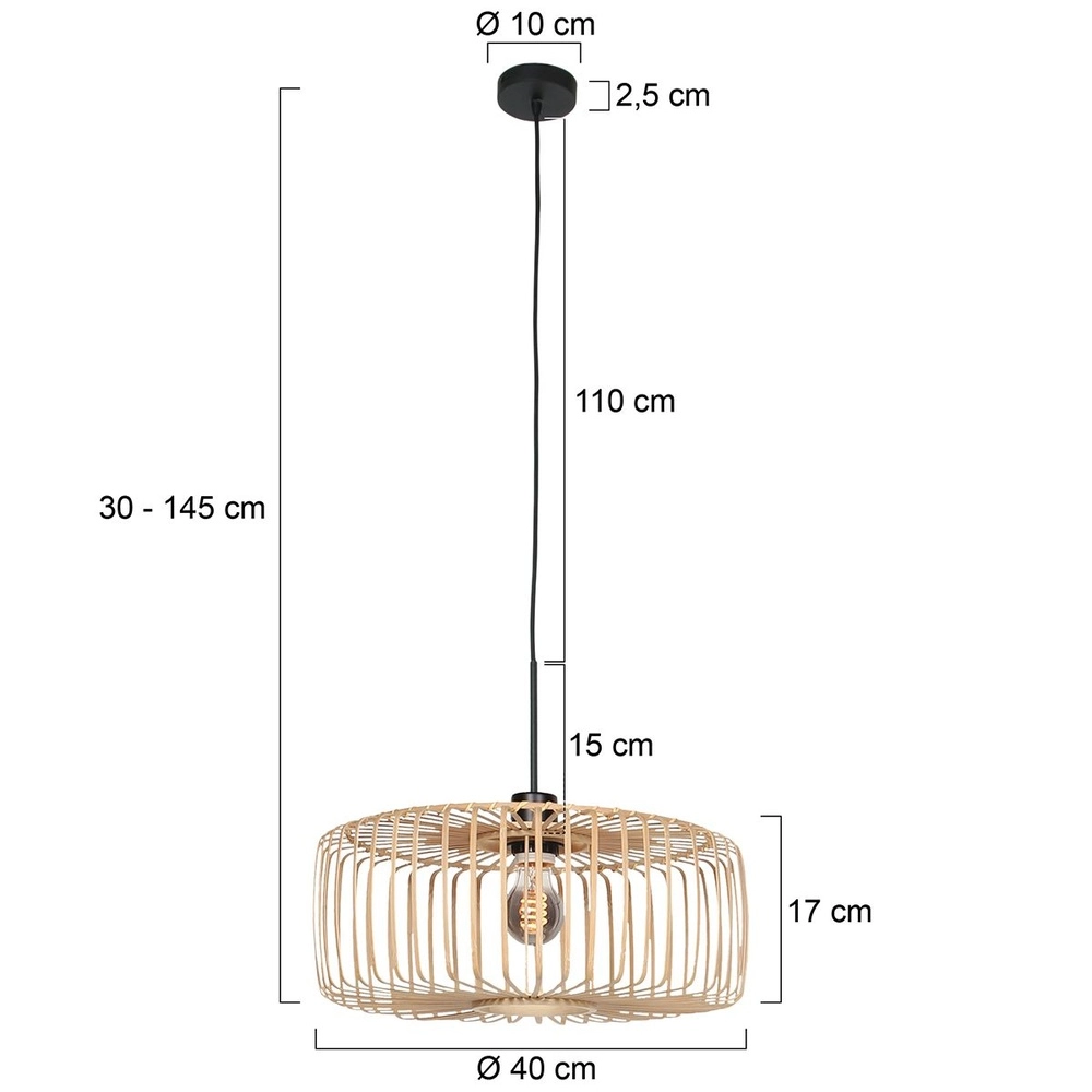 Pendant lamp Sparkled Light Ø 40cm Steinhauer 8712746182682