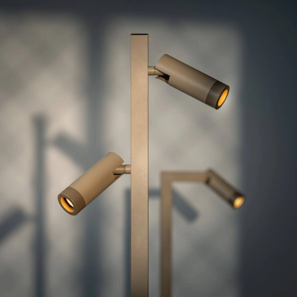Sand-colored floor lamp Miller Sand 2-light ETH 8720195307181