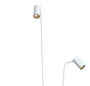 White reading lamp Mono with gold inside Lyora 5903139771597