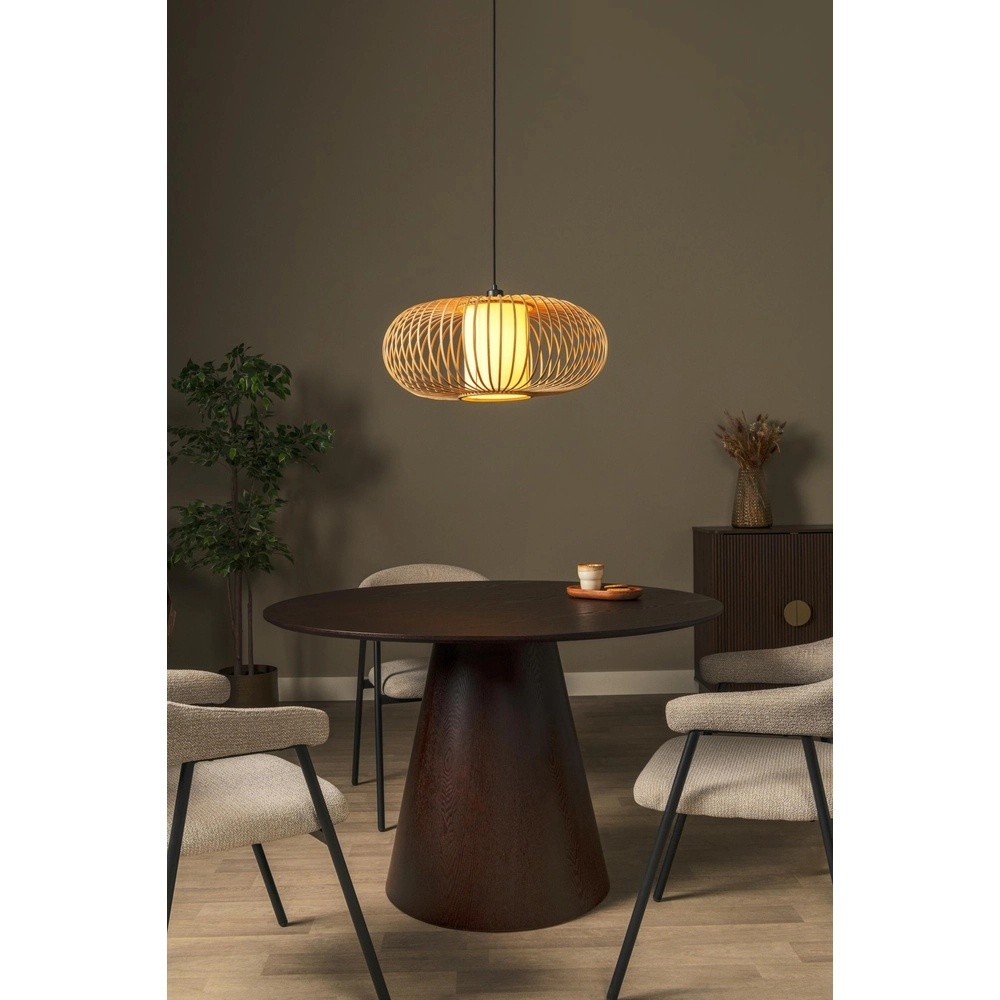 Pendant lamp Thuline Ø 60cm wood look Lucide 5411212051783
