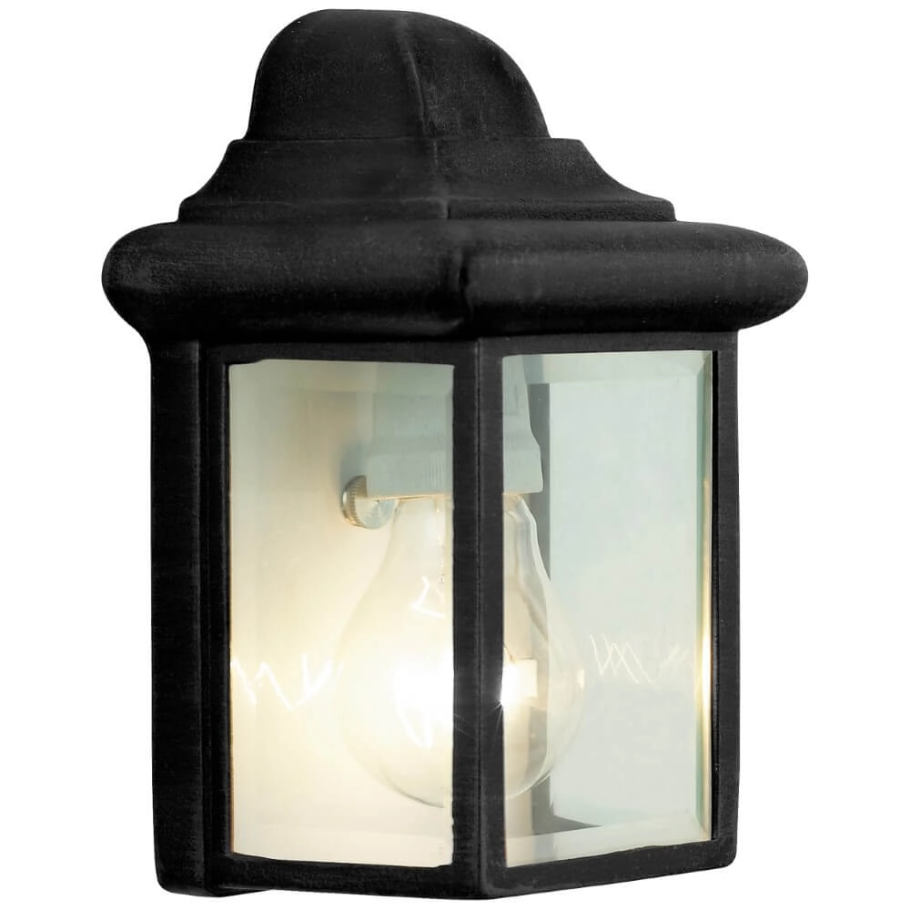 Black wall lamp Nissie classic
