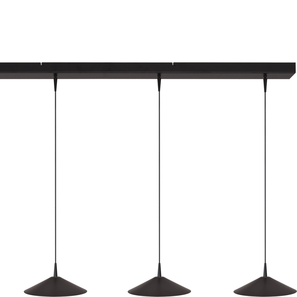 4-light pendant lamp Ceppo black Ø 22cm Masterlight 8718121358475