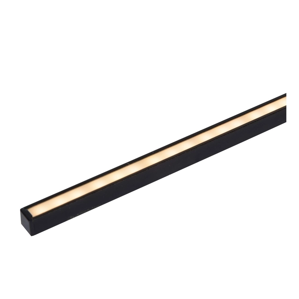 Sleek bathroom wall lamp Mizar IP44 90cm black Lucide 5411212126931